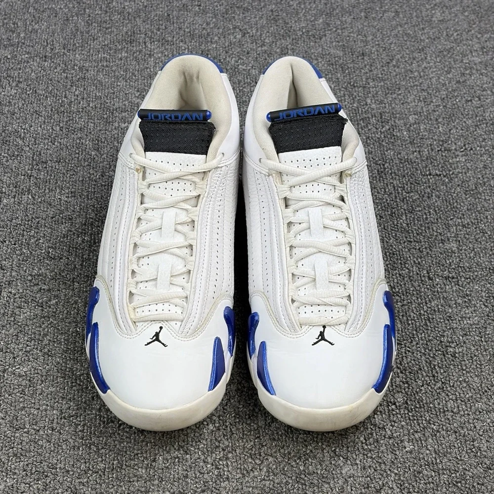 Jordan Air Jordan 14 Retro Hyper Royal White Blue Men's Sz 8 Sneakers 487471-104